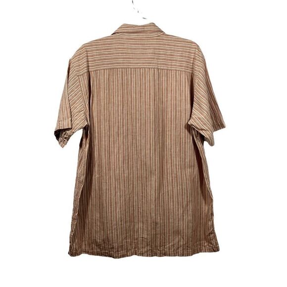 Columbia Short Sleeve Striped Button Down Shirt - Picture 2 of 15